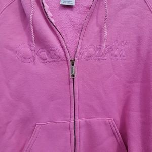 Carhartt women's pink zip hoodie M